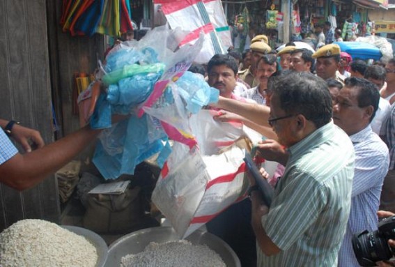 Anti-Polythene Bag operation : Tripura State Pollution Control Board conducted raids